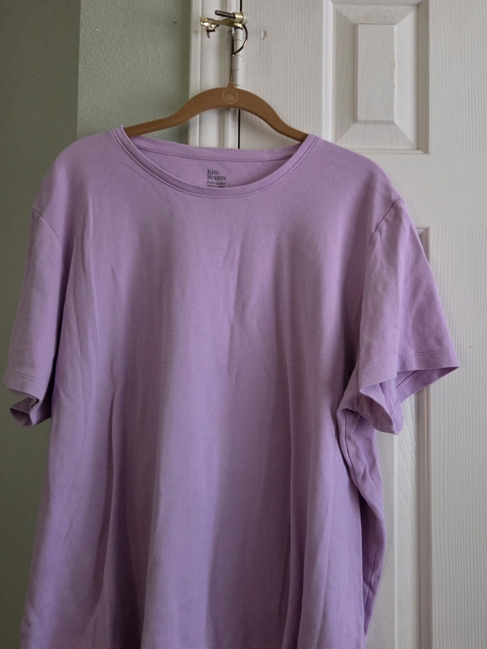 Kim Rogers Lavender Short-Sleeve Crew Neck Tee